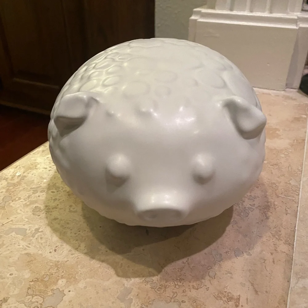 Jonathan Adler Menagerie Pig (White) - Handmade in Peru
